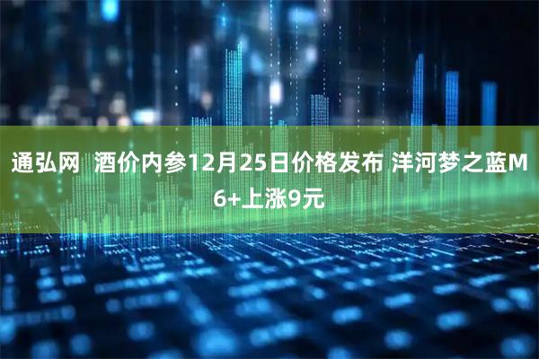 通弘网  酒价内参12月25日价格发布 洋河梦之蓝M6+上涨9元