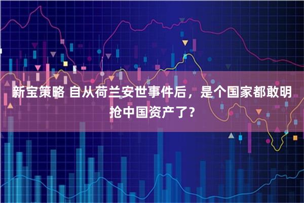 新宝策略 自从荷兰安世事件后,是个国家都敢明抢中国资产了?
